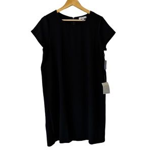 Women’s L Chelsea28 Crepe Shift Black Dress